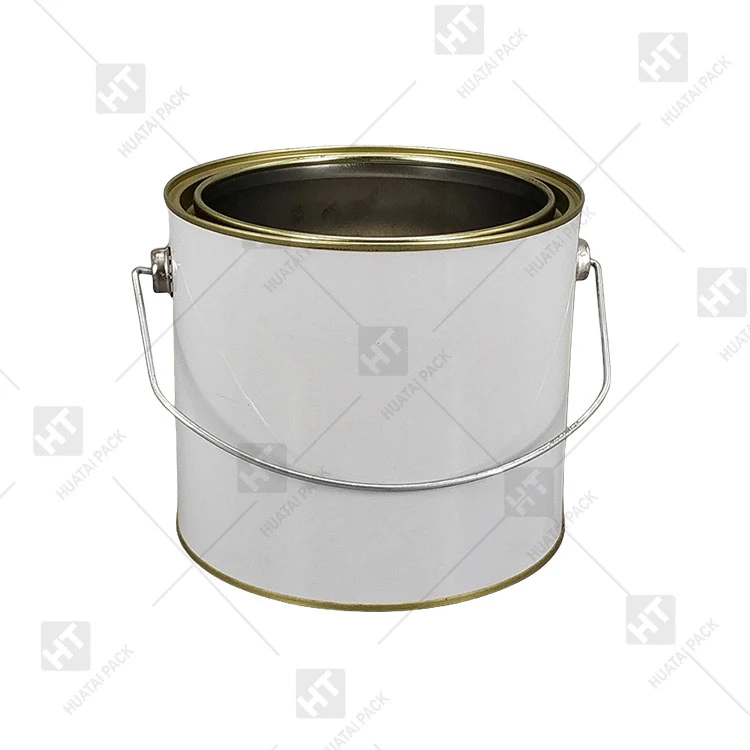 Paint Can With Metal Handle