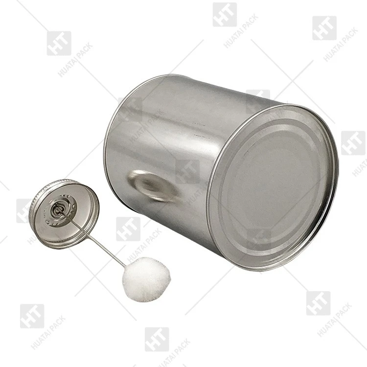PVC Glue Round Metal Tin Can