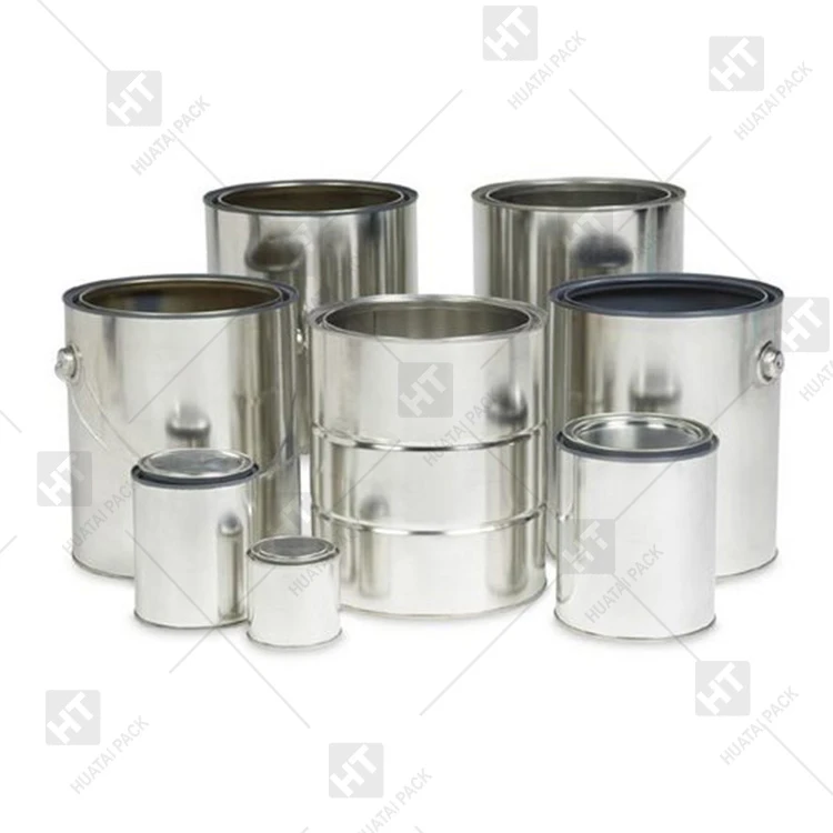 Round Metal Tin Paint Cans
