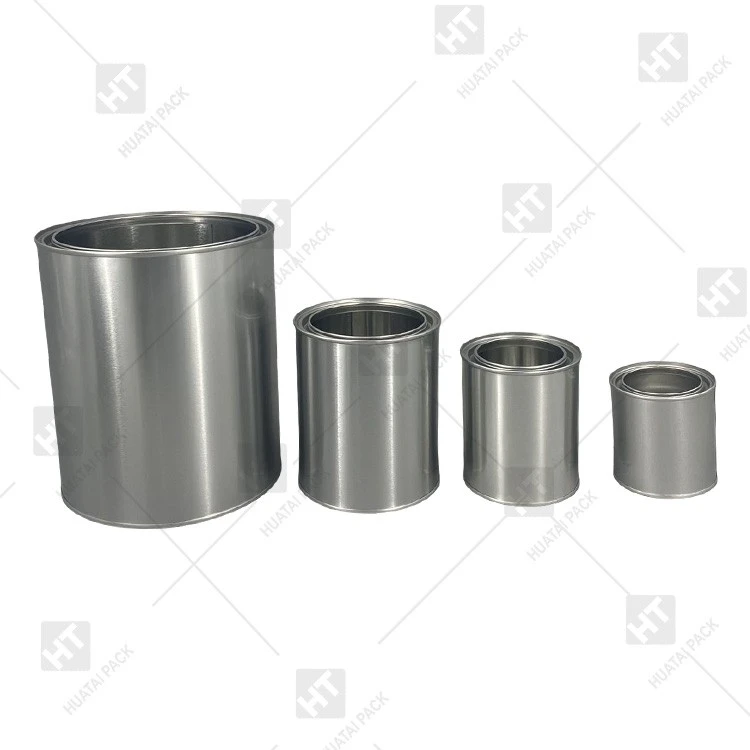 Round Quart Tin Can