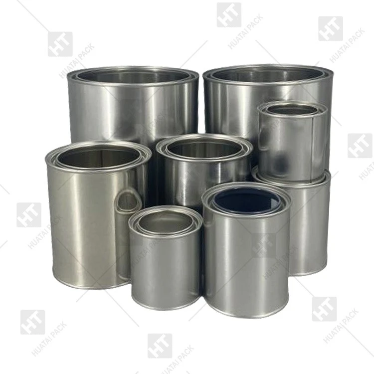 Round Quart Tin Can