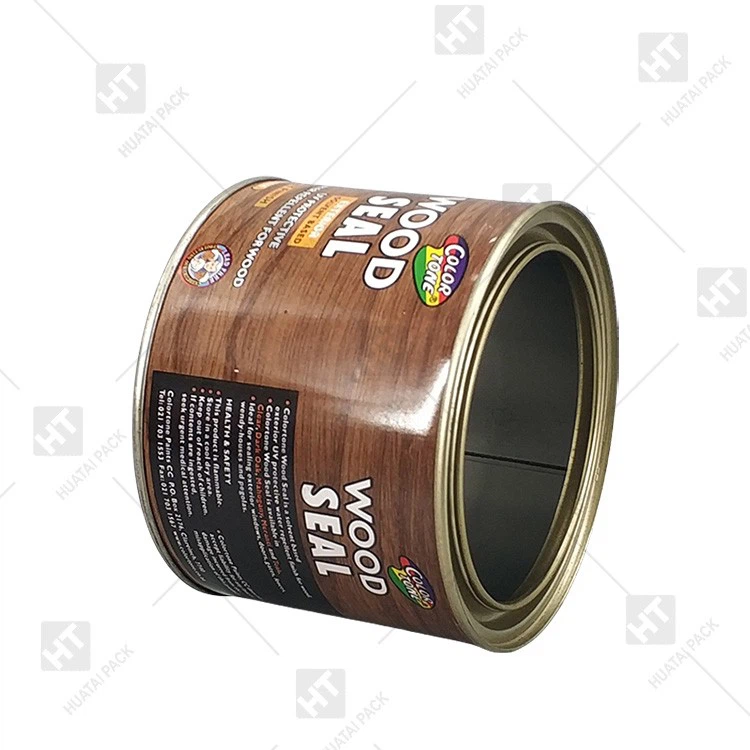 Small Round Metal Can For Paint 1L