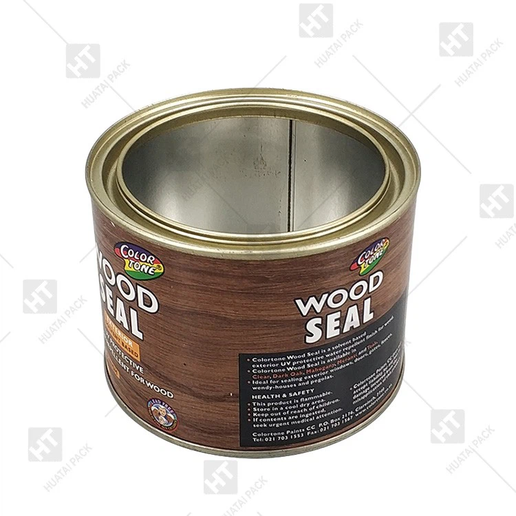 Small Round Metal Can For Paint 1L