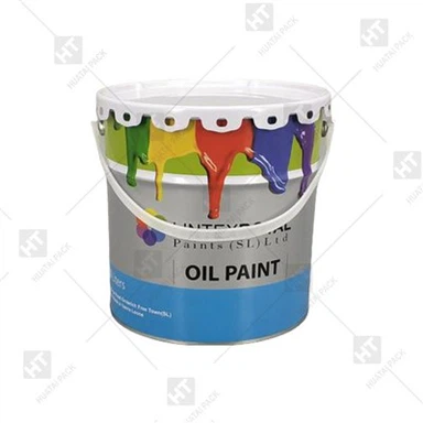 1 Gallon Metal Pail with Flower Lid