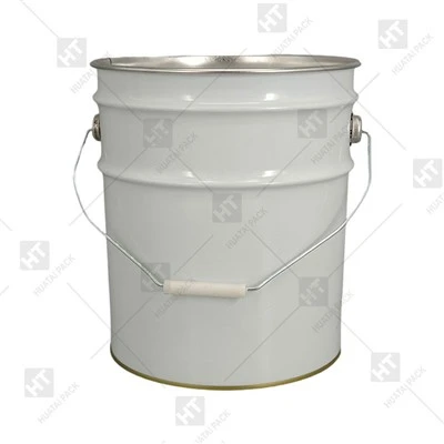 18L Metal Pail with Flower Lid