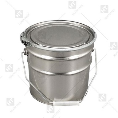 Metal Pail With Lock Ring Lid
