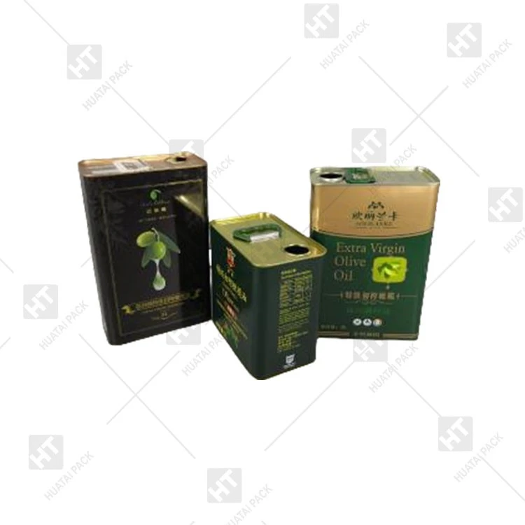Square Tin Can For Olive Oil